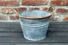 Nostalgie Pflanzkübel zinkfarben im Rost-Look, Ø 23 cm, Produktbild-Vorschau 5
