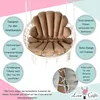 Love Gifts® Závěsný polštářek na křeslo ve tvaru mušle, 2 Náhled obrázku produktu 4