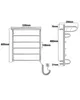 Koupelnový radiátor elektrický Cascade with Shelf 6 105W Náhled obrázku produktu 9
