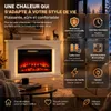 HOMAVO cheminée électrique 23 pouces meuble bande LED 1000W Voir les images du produit 4