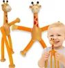 Žirafa Pop Tube Stretch Tube s prísavkami Tube Sensory Toy Náhľad obrázku produktu 1