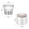 Two food storage containers with dimensions indicated. Produktbild-Vorschau