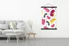 MuchoWow® Textilposter Dino - Muster - Kind - Rosa - Produktbild-Vorschau 3