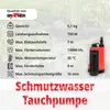 Grafner® Pompe submersible de drainage des eaux usées 750 Voir les images du produit 7