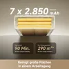 Image shows battery packs and text highlighting product features. Produktbild-Vorschau