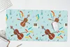 MuchoWow® Schreibtischunterlage Musik - Cello - Noten 80x40 Produktbild-Vorschau 5