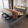 A modern bedroom with a large storage bed. Náhled obrázku produktu