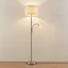 Lindby Stehleuchte Colima, grau, Stoff, Leselampe, 170cm Produktbild-Vorschau 4