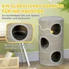 PawHut Krabomb, kraboom voor katten met 3 verborgen Productafbeelding-voorbeeld 4