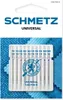 A package of Schmetz universal sewing machine needles. Podgląd zdjęcia produktu