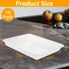 Vassoio in plastica, confezione da 10 pezzi - Rettangolare Anteprima dell’immagine prodotto 2