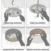 MinteVolt Deckenleuchte Ø50cm Weiß Rattan 3-flammig Produktbild-Vorschau 8