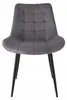 Stuhl MISTY, grau, Samt, gesteppte Sitzfläche, Höhe 83 cm, Produktbild-Vorschau 7