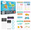 Lernkarten Set Abwischbar (64Stk) – Feinmotorik & Vorschule Produktbild-Vorschau 3