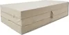 A beige folding mattress is shown from a diagonal angle against a white background. Náhľad obrázku produktu