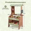 COSTWAY Kinderspeelwinkel, speelgoedmarktstand met 6 Productafbeelding-voorbeeld 3