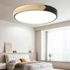 Ikodm LED Deckenleuchte Holz 40cm, 60W Dimmbar Deckenlampe Produktbild-Vorschau 1