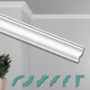 HEXIMO Deckenleisten modern XPS Styropor weiß, 2 Meter Produktbild-Vorschau 1