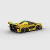 BlockBuddie™ P1 GTR Gelb inspiriertes Klemmbaustein Auto Produktbild-Vorschau 5