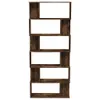 vidaXL Bücherregal/Raumteiler Räuchereiche 80x24x192 cm Produktbild-Vorschau 5