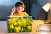 MuchoWow® Laptop Aufkleber Sticker Cover Blume - Narzissen Produktbild-Vorschau 3