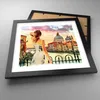 Gerahmtes Poster - Schwarzer Rahmen - Venedig Brücke Wasser Produktbild-Vorschau 3