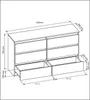 Mobelsta Kommode, Schrank mit Schubladen, Modernes Produktbild-Vorschau 2