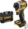 A DeWalt impact driver and its storage case are shown against a white background. Voir les images du produit