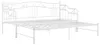 vidaXL Ausziehsofa Bettgestell Weiß Metall 90x200 cm Produktbild-Vorschau 6