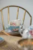 Clayre & Eef Tasse mit Untertasse 200 ml Weiß Blau Produktbild-Vorschau 5
