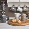 Schöne Kaffeetassen 6er Set einfarbig mit Herzen Produktbild-Vorschau 8