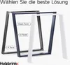HOLZBRINK Tischbeine Trapez für Esstisch / Schreibtisch, Produktbild-Vorschau 4
