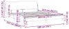 Maison Exclusive - Lit "Dover" gris foncé, 183x213 cm, Voir les images du produit 9