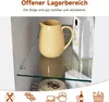 A close-up view of a cabinet shelf with a yellow pitcher and a white box. Podgląd zdjęcia produktu