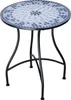 Mosaik Gartentisch Rund Metall 60 cm Mosaiktisch Garten Produktbild-Vorschau 1