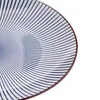 Talerz obiadowy NAVIA granatowy z brązową obwódką 27 cm Podgląd zdjęcia produktu 3