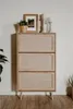 Finori Schuhschrank Bali 49A Sonoma-Eiche und Raffia-Druck Produktbild-Vorschau 20
