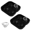 2er Set Silikon Eiswürfelform Diamant Eiswürfelbehälter mit Produktbild-Vorschau 1