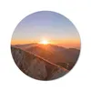 MuchoWow® Mauspad Mousepad Berg - Landschaft - Sonne 40x40 Produktbild-Vorschau 1