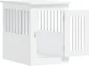 A white wooden dog crate with the door open, showing the interior. Náhled obrázku produktu