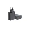 Two black USB chargers on a white background. Podgląd zdjęcia produktu