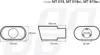 Technical drawings with dimensions of a car part. Anteprima dell’immagine prodotto