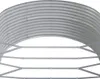 A close-up, studio shot of a corrugated metal garden raised bed frame. Voir les images du produit