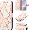 Galaxy S24+ Hülle, Marmor Motiv Kunstleder Tasche Produktbild-Vorschau 1