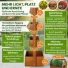 TTL GARDEN Vertikal Hochbeet 4 Etagen Holz – Kräuterbeet Produktbild-Vorschau 3