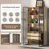 OKWISH Armoire De Salle De Bain Avec Éclairage LED - Meuble Voir les images du produit 5