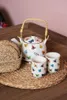 Clayre & Eef theepot met filter, 700 ml, beige/geel, Productafbeelding-voorbeeld 2
