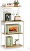 A kitchen rack with various appliances including a coffee maker, toaster, microwave, air fryer, and a scale. Náhled obrázku produktu