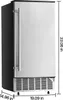 SucceBuy Unterbau-Einbau-Eismaschine - Leistung 36 kg/Tag, Produktbild-Vorschau 8