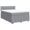 Boxspringbett mit Matratze Hellgrau 160x200 cm Stoff Produktbild-Vorschau 1
